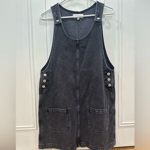 PacSun black denim overall dresss